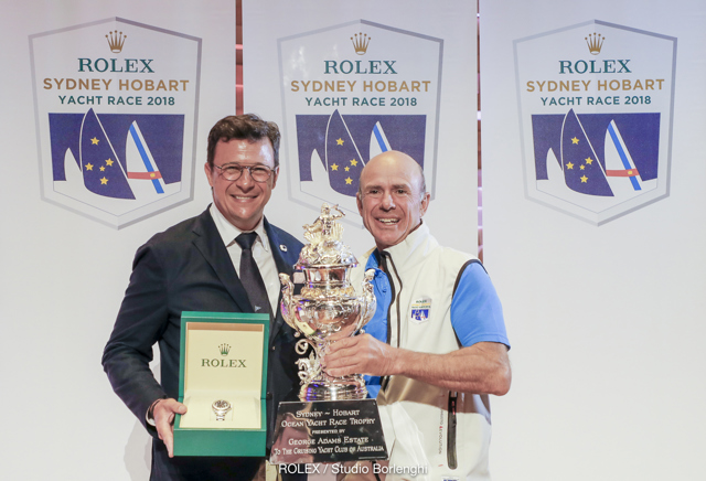 Trophy presentation closes 2018 Rolex Sydney Hobart Yacht Race 