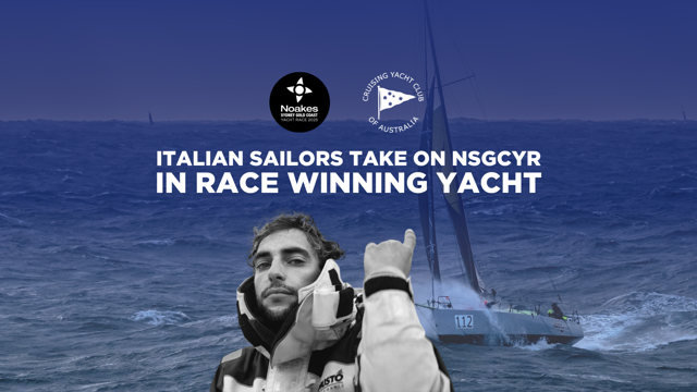 Italian Sailors Take on 2025 NSGCYR in race Winning Yacht