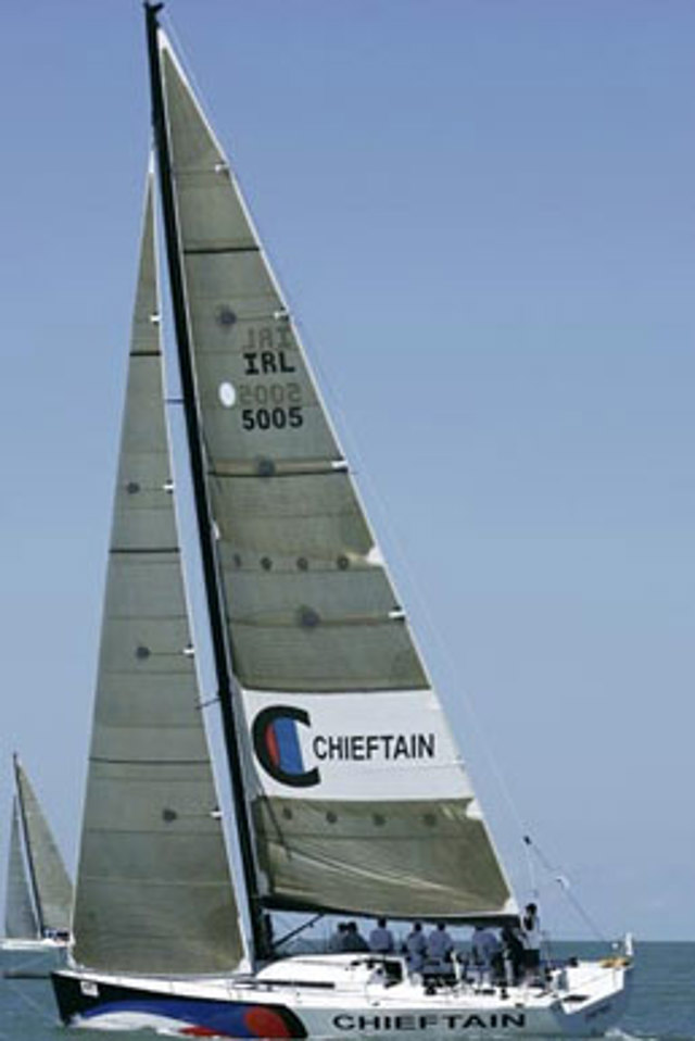 Chieftain leads grand prix boats across the line