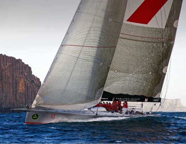 Wild Oats XI first boat to Hobart