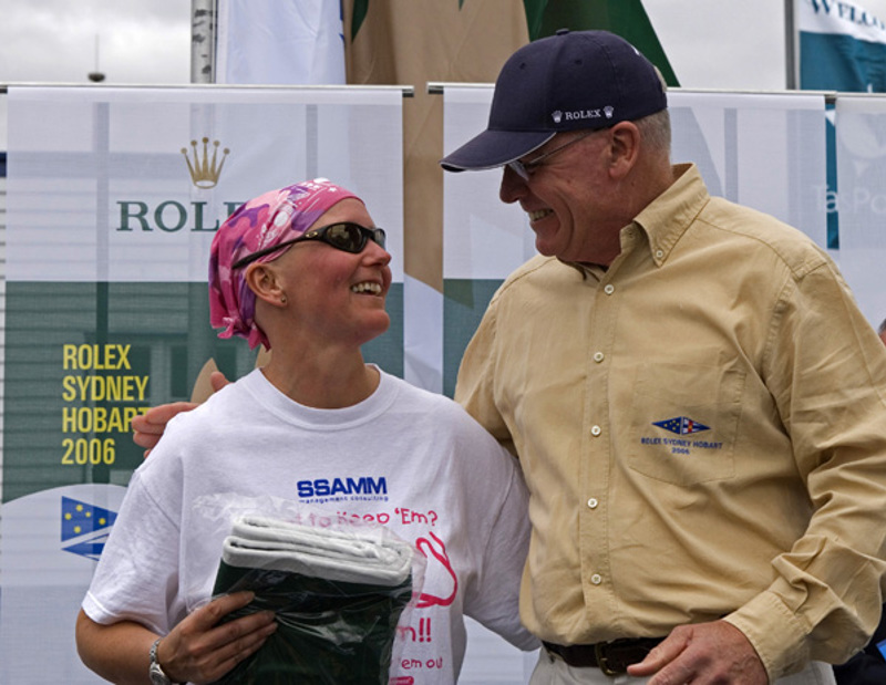 Michelle Colenso with Commodore Geoff Lavis