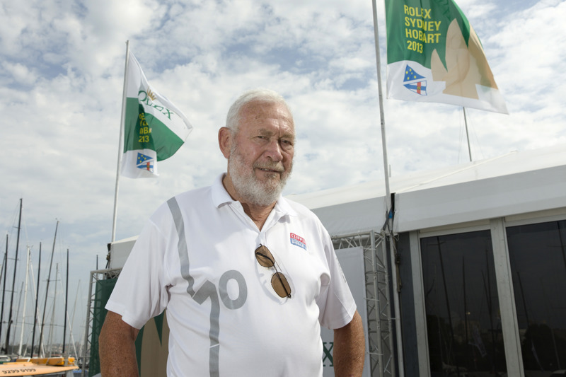 Sir Robin Knox-Johnston will race against the 12 Clipper 70s in the Rolex Sydney Hobart