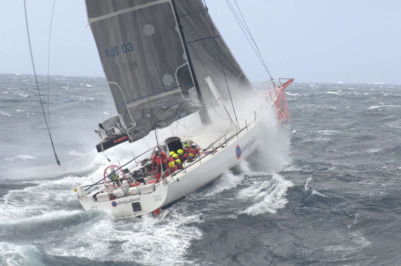 Southern Excellence II in the waters off Tasman Island this morning