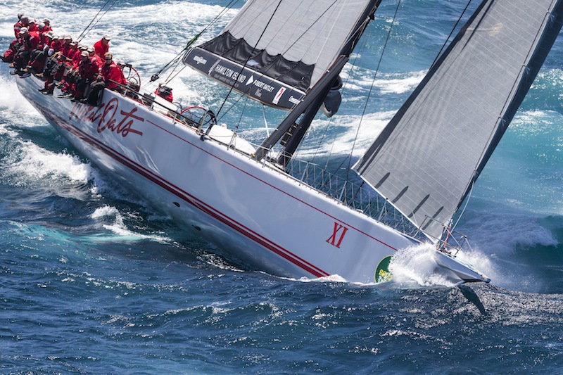 Wild Oats XI enjoying the breeze denied to Comanche