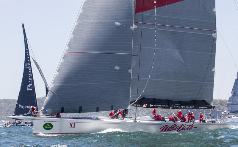 Wild Oats XI ealier in the race