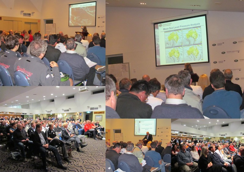 Weather briefing at the CYCA last evening 