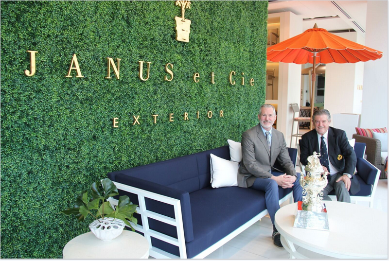 JANUS et Cie Manager Steve Liggett and CYCA Commodore John Markos with the Tattersall's Cup Trophy