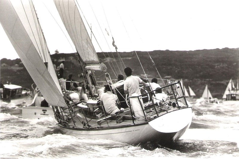 1966 Sydney Hobart Yacht Race Fidelis at the start