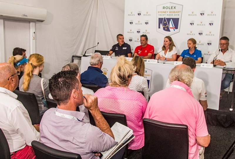 Today’s panel: Phil Eadie (Sonic), Juan Vila (Wild Oats XI), Jane Golding (BOM), Adrienne Cahalan (Ragamuffin) and Michael Bellingham (Patrice) 