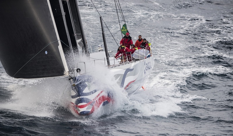 Giacomo powering to take the overall win in 2016 Rolex Sydney Hobart