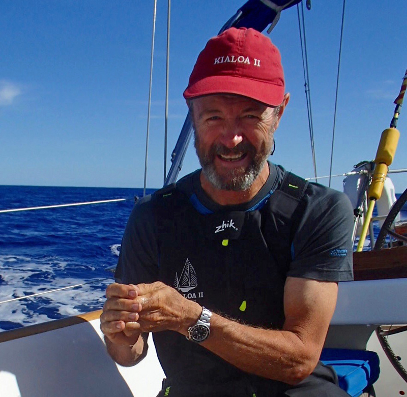 Paddy Broughton during the delivery of Kialoa II to Cape Town_credit Kialoa II