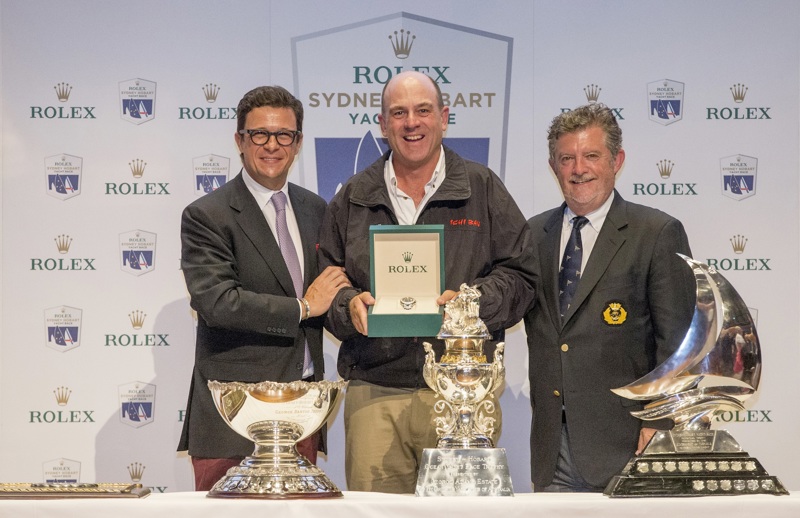 Prizegiving ceremony
Overall winner 
Patrick Boutellier (Rolex Australia), Matt Allen (Ichi Ban) and John Markos (CYCA Commodore)