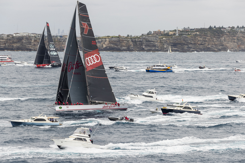 Wild Oats XI and Comanche will duel again in the Noakes Sydney Gold Coast Yacht Race, the first time since last year's Rolex Sydney Hobart Yacht Race. (Credit: Rolex-Studio Borlenghi)
