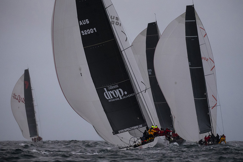 A moody start to the 2021 Cabbage Tree Island Race. Photo: Andrea Francolini