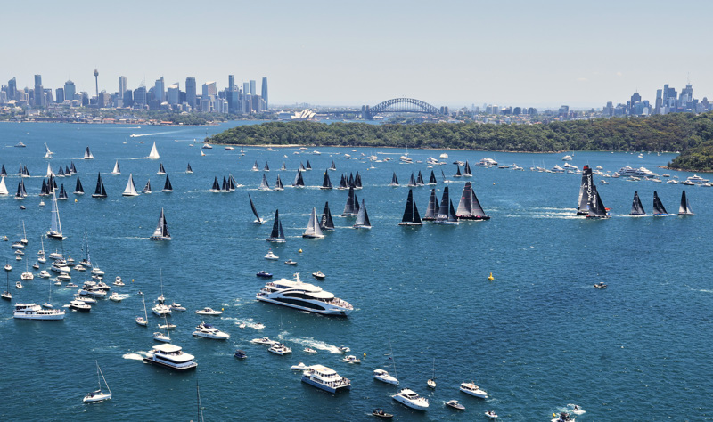 2024 Rolex Sydney Hobart race start.   Image: ROLEX | Carlo Borlenghi