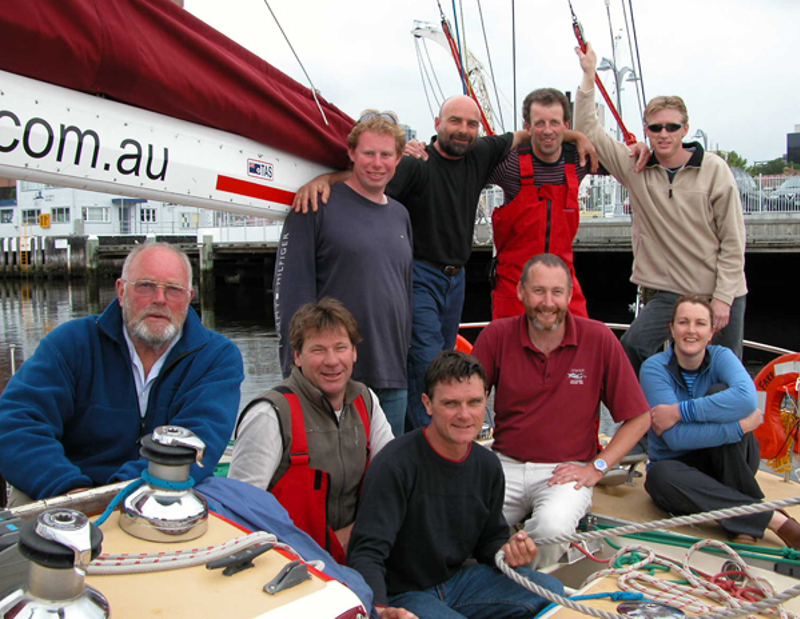 The crew of Farr South leave Port Esperance in Tasmania to make their way to Sydney for the start of the Rolex Sydney Hobart