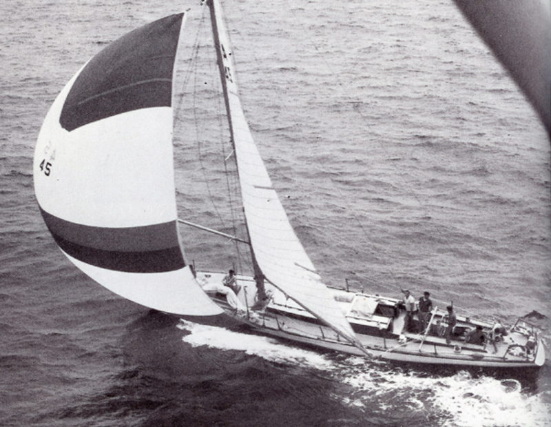 Fidelis on her way to taking line honours in the 1966 Sydney Hobart