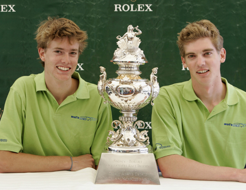 Will Ryan and Mark Langford, two of the youth crew aboard Wot's Next for the 2006 Rolex Sydney Hobart