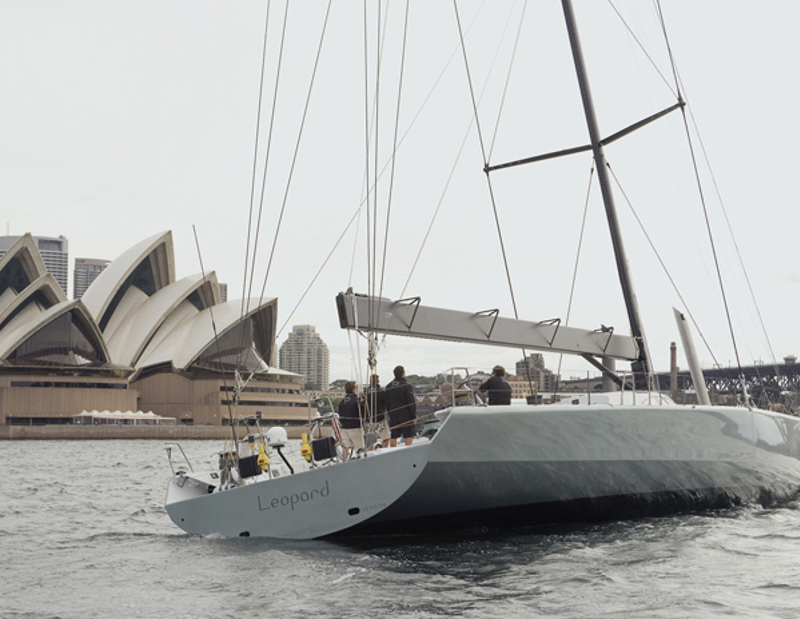 City Index Leopard arrives into Sydney Harbour to prepare for the Rolex Sydney Hobart 2007